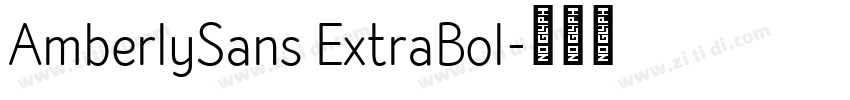 AmberlySans ExtraBol字体转换